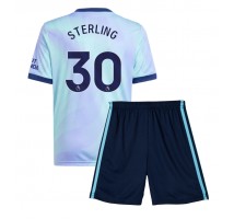 Arsenal Raheem Sterling #30 Koszulka Trzecia dzieci 2024-25 Krótki Rękaw (+ krótkie spodenki)